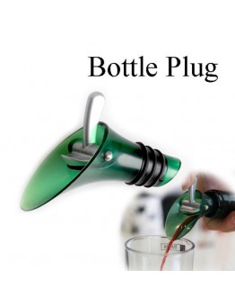 White Red Wine Aerator Bottle Plug Shutoff Silicone Funnel Stopper Pour Pourer