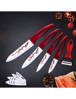 XYj Kitchen Knife Ceramic Knife Set Cooking Set 3 4 5 6 inch Peeler Beauty Blade Paring Fruit Vege Chef Knife Kitchen Tools